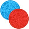 2pcs Dog Lick Pad Pet Shower Grooming Slow Feeder Dog Distraction Mat Treat Dispensing With Powerful Suction