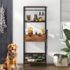 Dog Feeding Storage with Shelves.