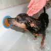 2pcs Dog Lick Pad Pet Shower Grooming Slow Feeder Dog Distraction Mat Treat Dispensing With Powerful Suction