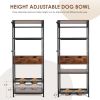 Dog Feeding Storage with Shelves.
